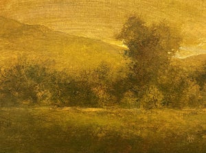 It Was a Land of Plenty by Shawn Krueger | Oil on Linen Landscape with hills and trees