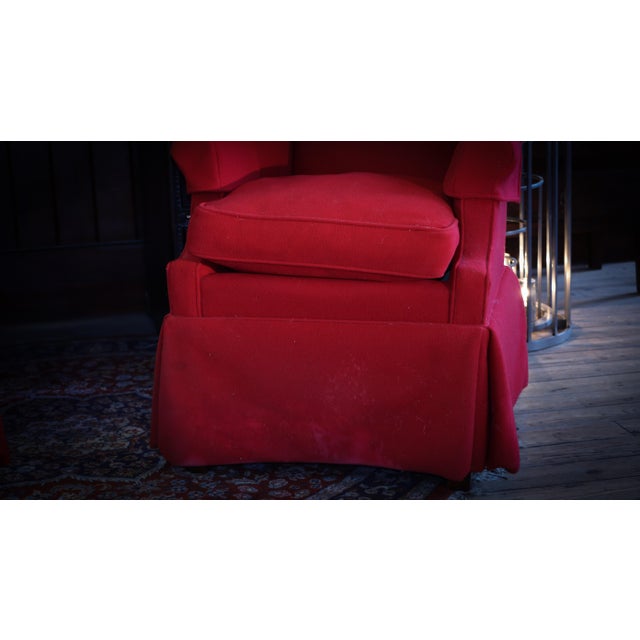 Textile Hepplewhite Style Highback Wingback Armchairs from Polo Ralph Lauren, 1987 For Sale - Image 7 of 18