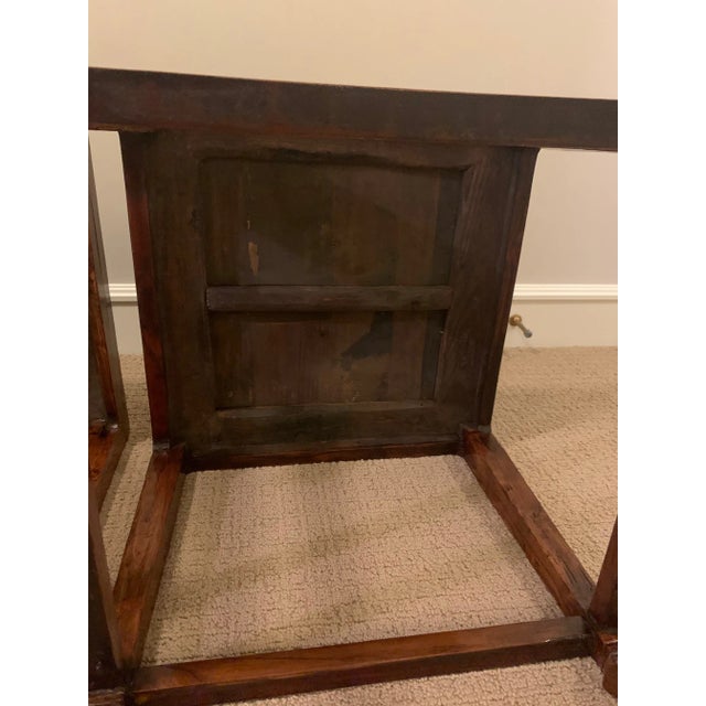 Pair of Chinese Stools With Woven Rattan Top For Sale In Chicago - Image 6 of 10