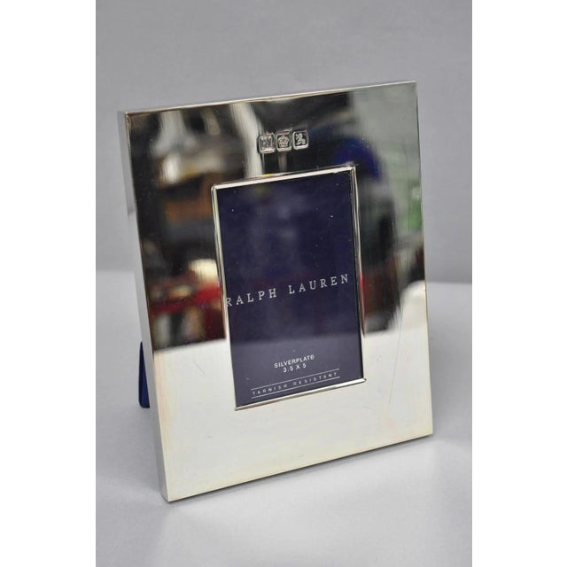 Late 20th Century Lauren Ralph Lauren Silver Plated Normandy Modern 3.5x5 Photo Picture Frame (B) For Sale - Image 16 of 16