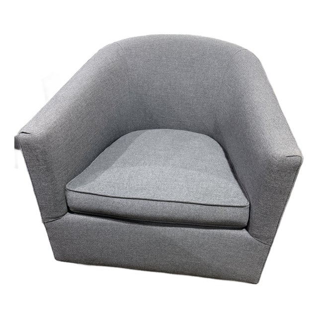 Restoration Hardware "Reginald" Swivel Club Chair For Sale