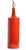 Sophisticated high gloss glazed ceramic mid century table lamp, in an earthy orange tone. This example is in excellent,...