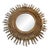 Vintage Mid Century Modern Large Sunburst Sun Labarge Wall Art Mirror Gold Gilt Hollywood Regency 1970s MCM For Sale