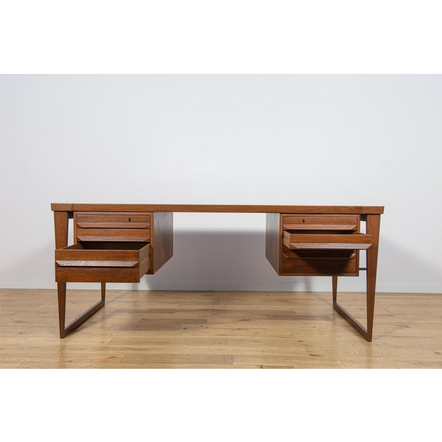 Model 70 Desk in Teak by Kai Kristiansen for Feldballes Møbelfabrik, Denmark, 1960s For Sale - Image 14 of 18