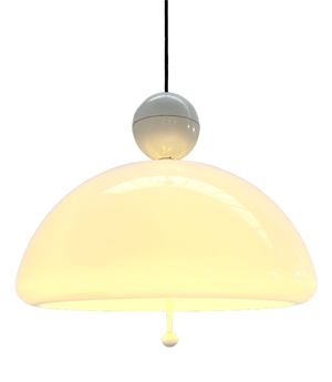 White Saliscendi Pendant Light by Elio Martinelli for Martinelli Luce, 1970s
