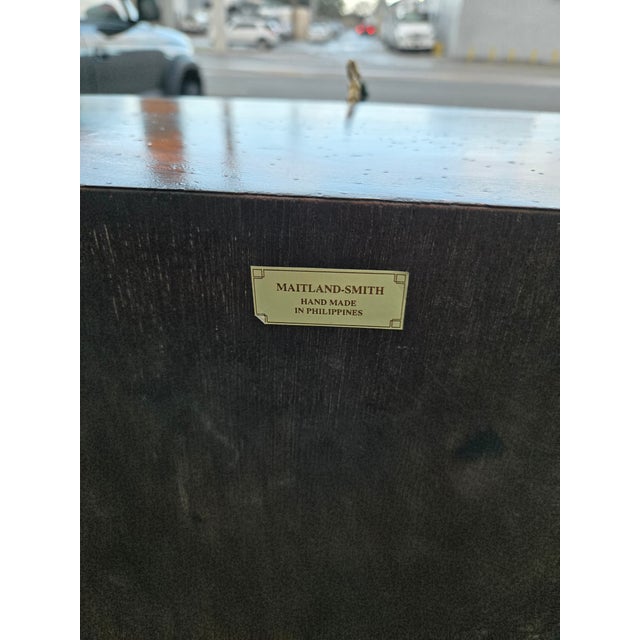 Traditional Fine Maitland Smith English Georgian Inlaid Table Top Writing Desk For Sale - Image 3 of 11
