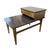 Mersman Mersman Mid 20th Century Modern Walnut and Laminate Set Up Side Table For Sale - Image 4 of 18