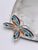 Silver Emilia Castillo Silverplated Butterfly Tray With Stone Inlay, Taxco For Sale - Image 8 of 16