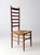 Brown Vintage Ladder Back Rush Seat Chair For Sale - Image 8 of 12