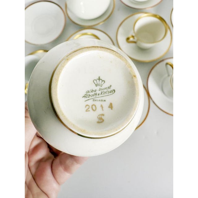 White Porcelain Coffee Service, France, 20th Century, Set of 18 For Sale - Image 10 of 18