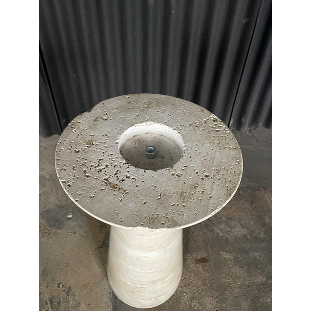 Stone Angelo Mangiarotti Attributed Travertine Dining Table For Sale - Image 7 of 11