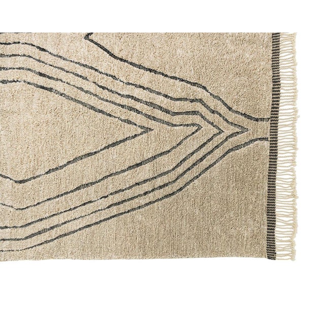 Textile Large Hand-Knotted Wool Premium Rug by Azele Studio For Sale - Image 7 of 13