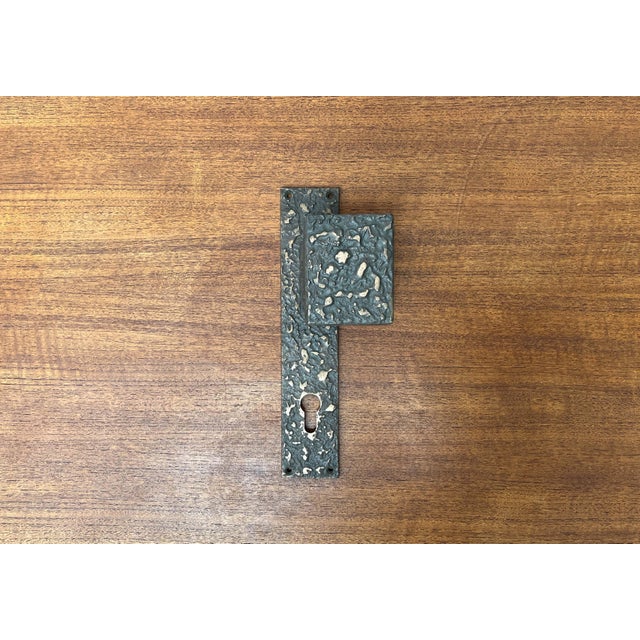 Mid-Century Modern Brutalist Copper Door Handle from KS, Germany, 1960s, in Very Good conditions. Designed 1960 to 1969