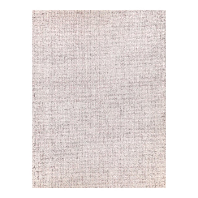 Exquisite Rugs Caprice Tufted New Zealand Wool & Cotton Pink/Ivory Rug-12'X15' For Sale