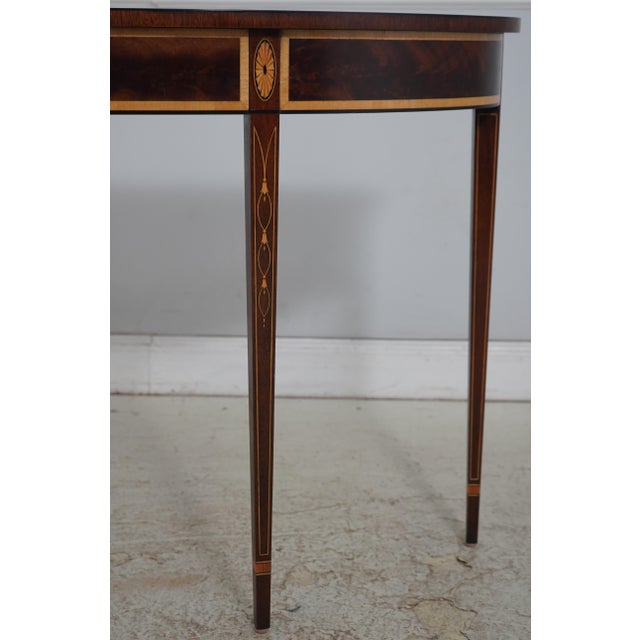 Stickley Federal Style Inlaid Mahogany Console Table For Sale - Image 11 of 14