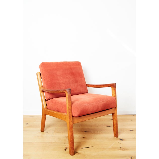Mid-Century Modernn Senator Easy Chair by Ole Wanscher for France Peter Jeppesen, 1970s For Sale - Image 14 of 14