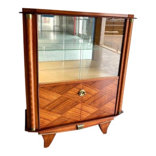 French Art Deco Dry Bar Cabinet, Attributed to Jules Leleu, 1920s For Sale