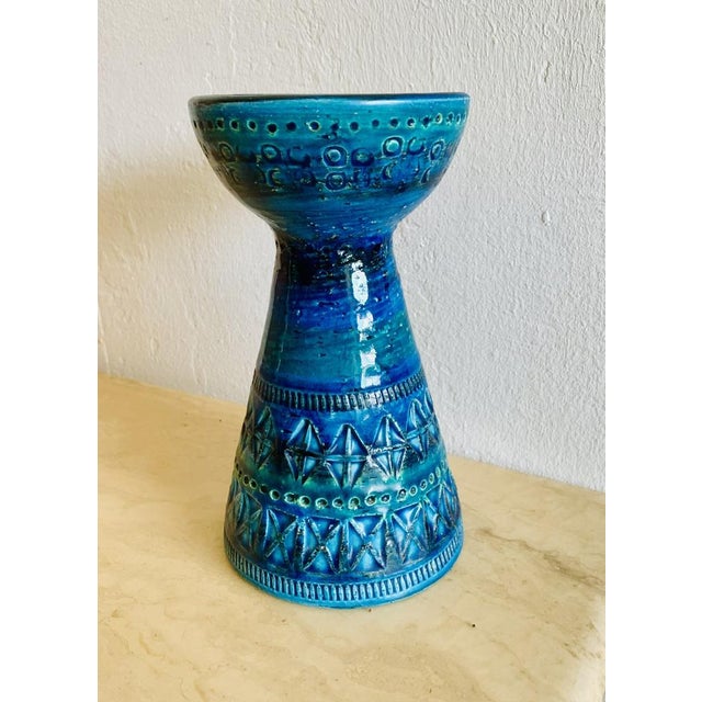 Mid-Century Modern Rimini Blue Candleholder from Bitossi, 1950s For Sale - Image 16 of 17