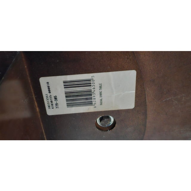 Traditional Radial Dining Table, 9 Chairs, and Leaf Storage Box, Set of 11 For Sale - Image 3 of 6