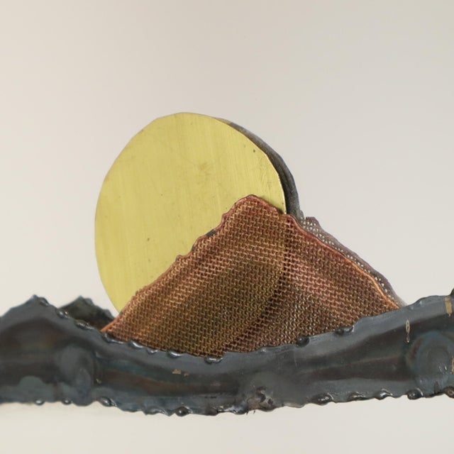Copper Copper and Brass Boat Mirror by Daniel Dhaeseleer, 1970s For Sale - Image 8 of 18