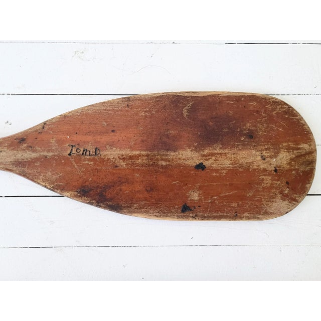 1920s Children's Camp Folk Art Canoe Paddle For Sale - Image 4 of 5