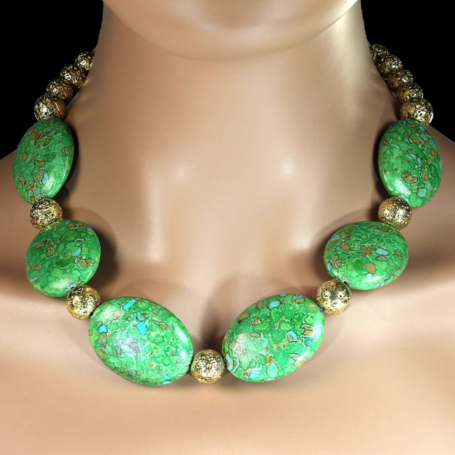 2020s Lime Green Magnesite Tablet Necklace by Aria Jewelry Design, 20 Inch For Sale - Image 5 of 5
