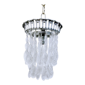 Vintage Murano Glass Leaf Chandelier