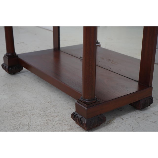 Antique Empire Mahogany 1 Drawer Buffet Server For Sale - Image 10 of 18