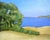 Pacific Bluffs Lynne French 8x8 California Landscape Seascape Oil Painting For Sale - Image 4 of 4