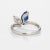 Sapphire Diamond Moi Et Toi Platinum Marquise Engagement Ring Size 6 For Sale In Los Angeles - Image 6 of 7