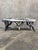 1970s 1970s Steer Horn Bench Cowhide Seat Nailhead Western Ranch Longhorn Speckled 48in For Sale - Image 5 of 12