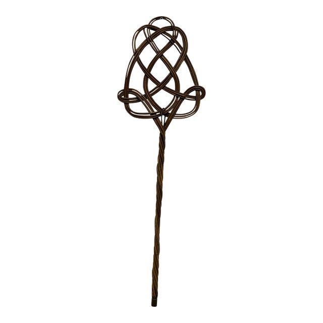 Celtic Design Rattan Rug Beater, Vintage For Sale