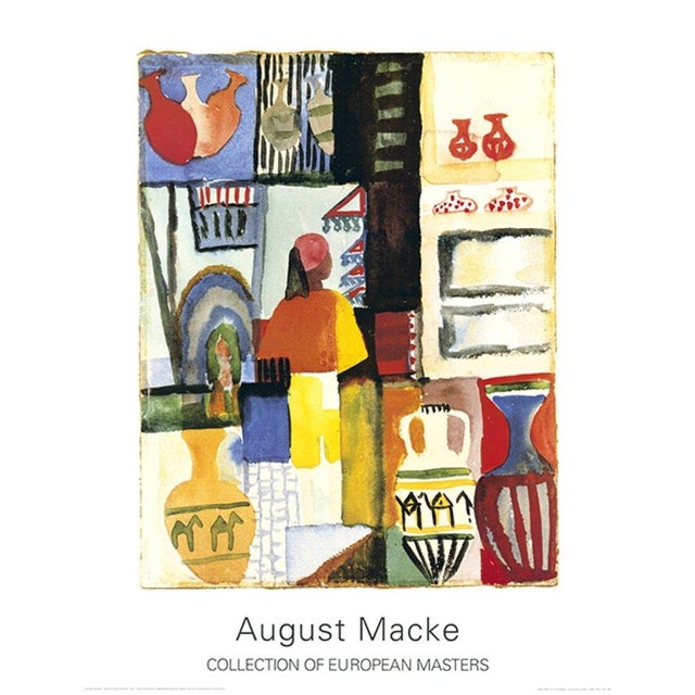 Art print on heavy paper after the original from 1914 in good condition This piece is attributed to the mentioned...