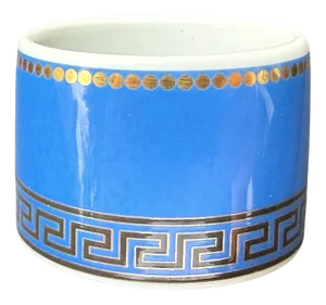 Napkin Ring in Medusa Blau by Versace for Rosenthal, 2003