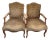 Mid 20th Century French Louis XV Style Fauteuil Armchairs (2) For Sale