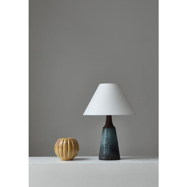 Scandinavian Modern Brutalist Stoneware Table Lamp from Sejer, Denmark, 1960s For Sale - Image 12 of 13