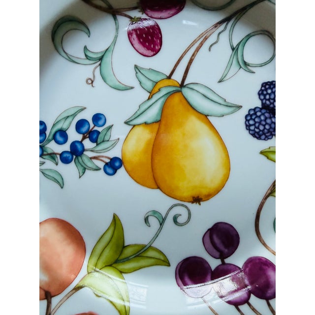Vintage Stoneware Dansk Umbrian Fruit Dinner Plates Set of Five 8 7/8 Inch Portugal For Sale - Image 12 of 12