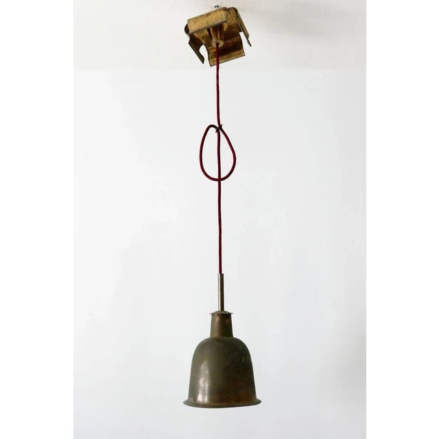 1950s Mid-Century Modern Brass Church Pendant Lamp, Germany, 1950s For Sale - Image 5 of 18
