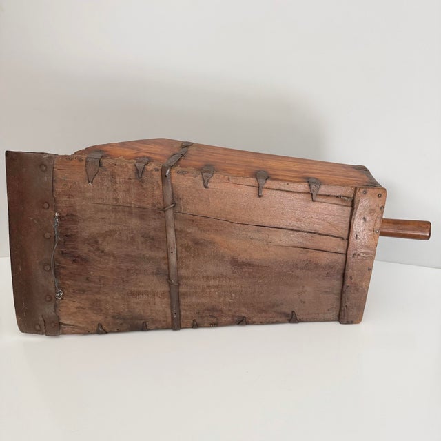 Antique Large Wooden Grain Scoop For Sale - Image 4 of 11