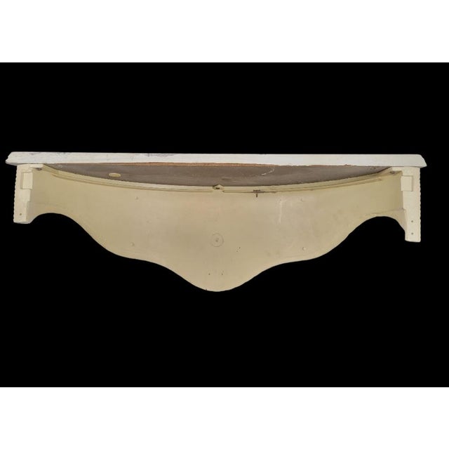 Gampel-Stoll Vintage White Basket Weave LargePalm Beach Regency Style Wall Shelfs- A Pair For Sale - Image 4 of 10