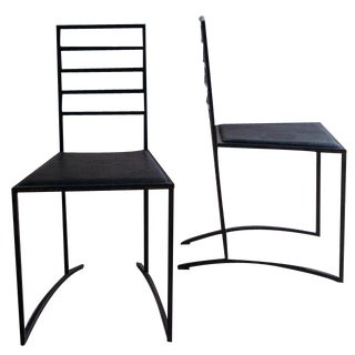 Vintage Dining Chair in Metal For Sale