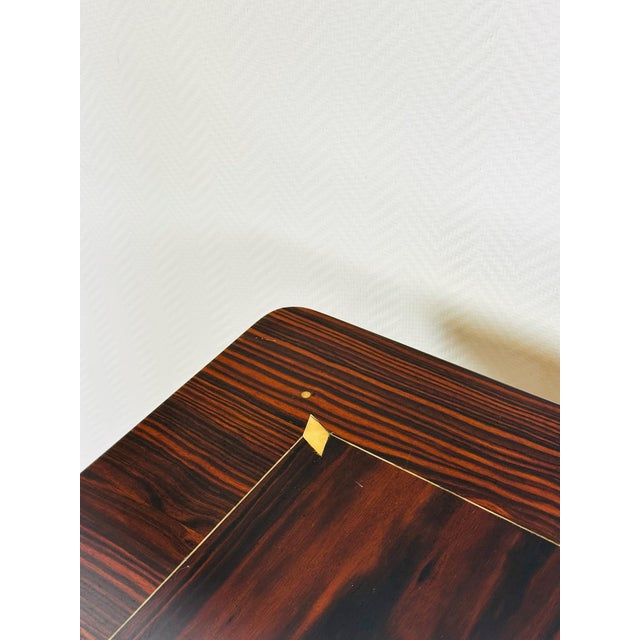 Art Deco Table in Macassar Ebony, 1940s For Sale - Image 11 of 18