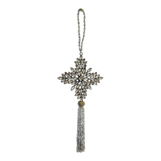 Vintage Star Rhinestone and Beaded Doorknob Hanging Tassel For Sale