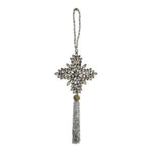 Vintage Star Rhinestone and Beaded Doorknob Hanging Tassel