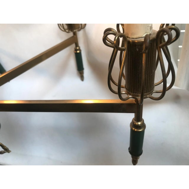 Art Deco Chandelier, 1950s For Sale - Image 16 of 18