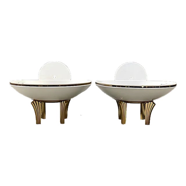 1980’s Postmodern/Art Deco Revival Italian Wall Sconces - a Pair For Sale