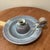 Vintage Studio Pottery Handcrafted Stoneware Glazed Candle Holder W/Attached Drip Plate Signed For Sale - Image 11 of 12