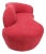 Red Suede Weiman Preview Chaise Lounge Cloud Sofa For Sale