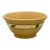 Large Size Antique Green Seaweed Decorated & Banded Yellow Ware Kitchen Mixing Bowl Circa Late 19th Century For Sale