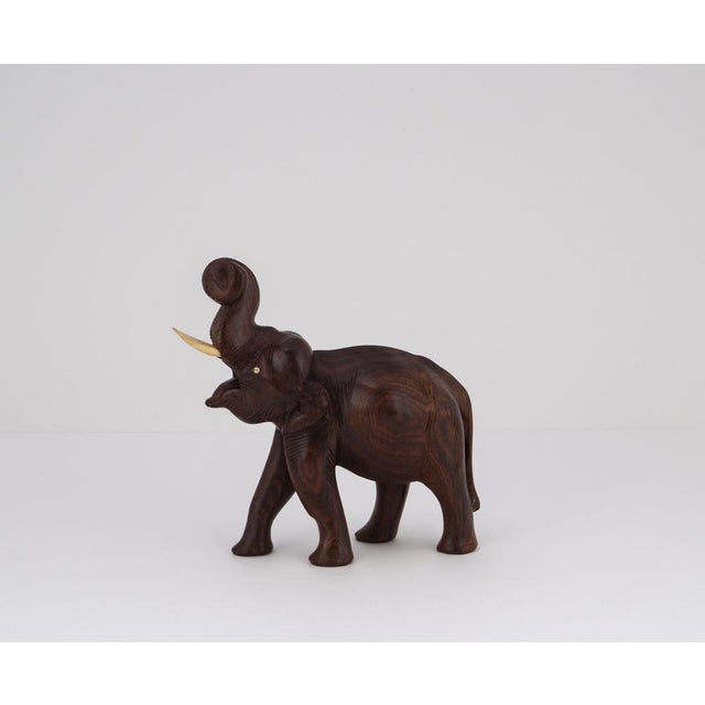 Mid-Century Teak Elephant Sculpture, 1960s For Sale - Image 14 of 14